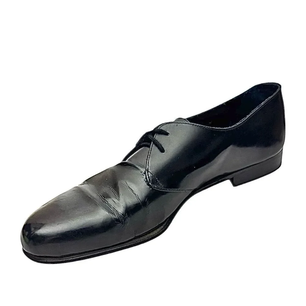 Stanley Blacker Men's Vintage Dress Shoes Size 10.5 W Made In Italy Pre-Owned